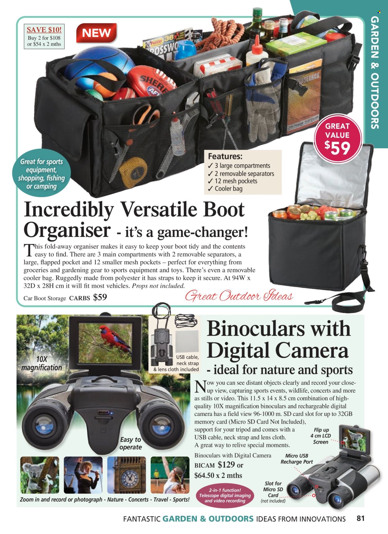 thumbnail - Innovations Catalogue - Sales products - cooler bag, bag, Moments, boot organiser. Page 81.