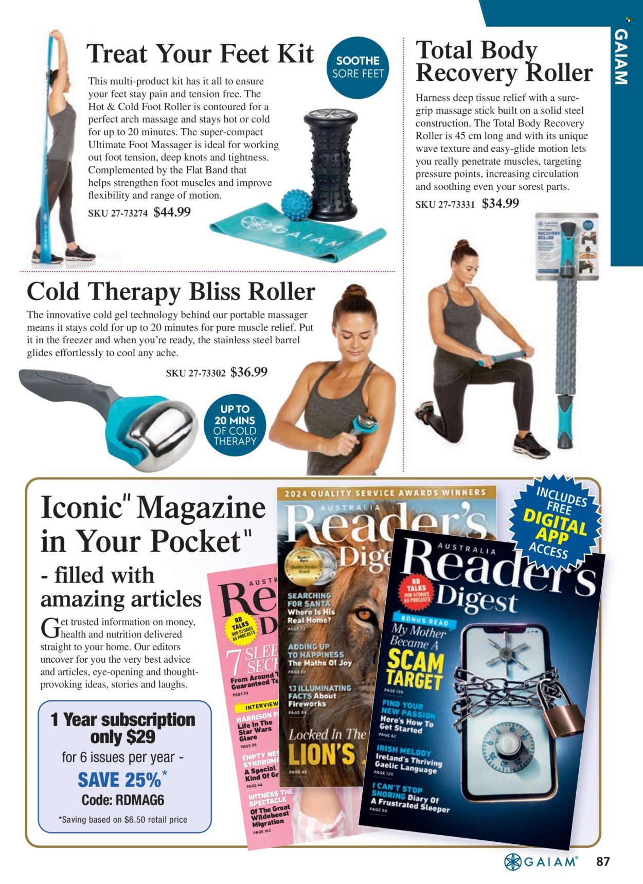thumbnail - Innovations Catalogue - Sales products - massager, roller, foot massager. Page 87.