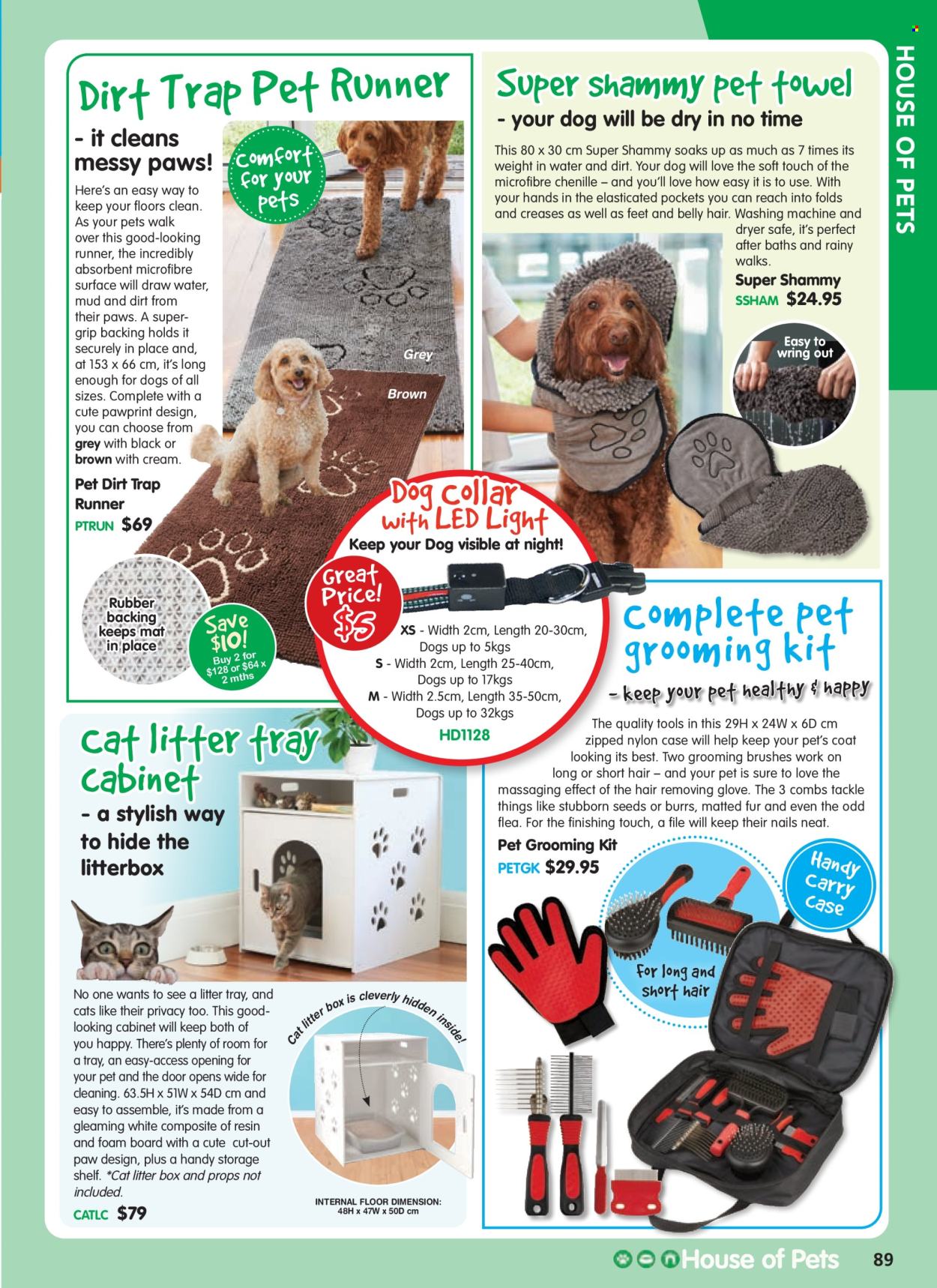 thumbnail - Innovations Catalogue - Sales products - gloves, safe, eraser, towel, cat toilet, Paws, dog collar, cat litter tray, pet towel, coat. Page 89.