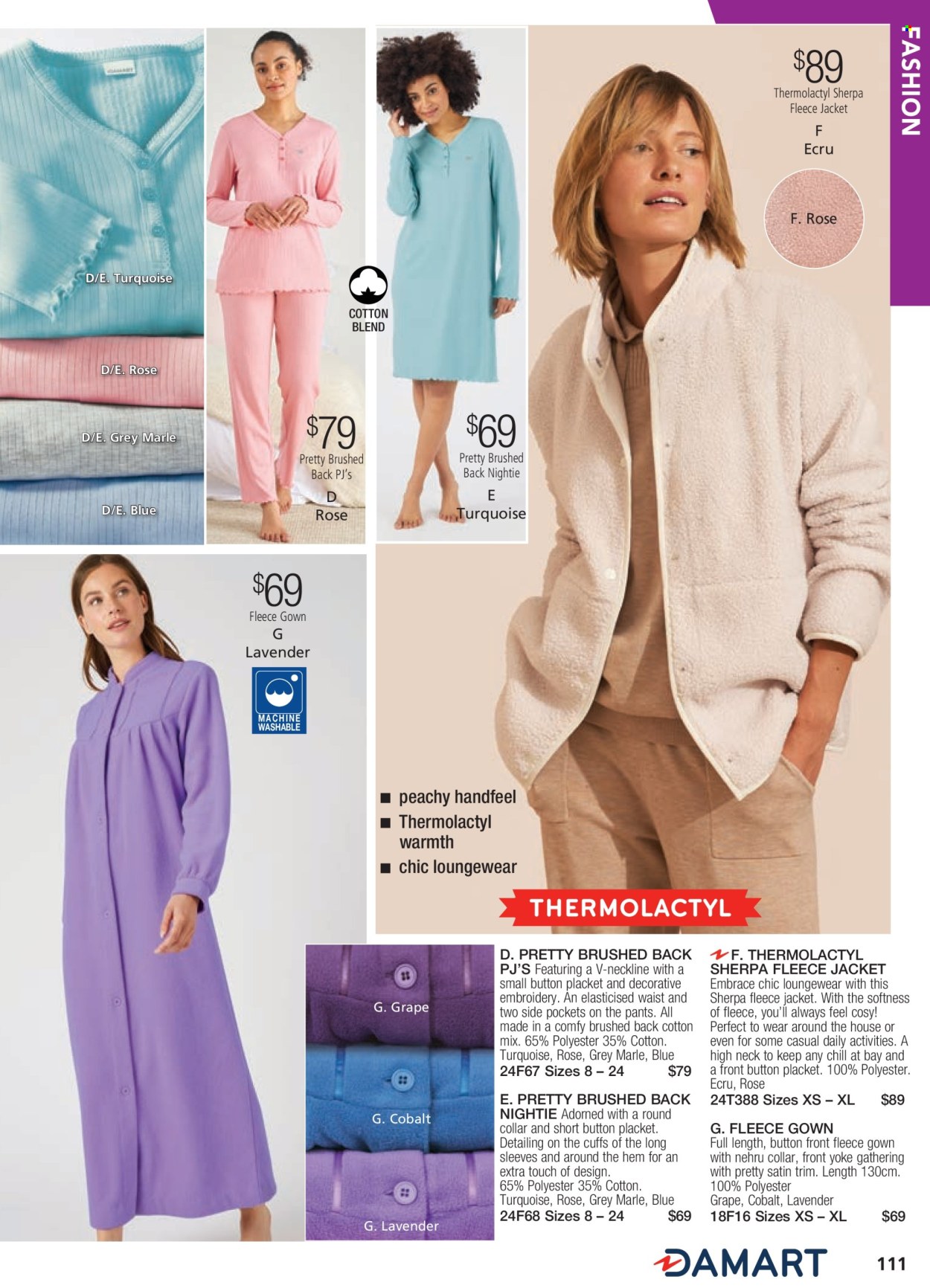 thumbnail - Innovations Catalogue - Sales products - jacket, loungewear, pants, sherpa. Page 111.