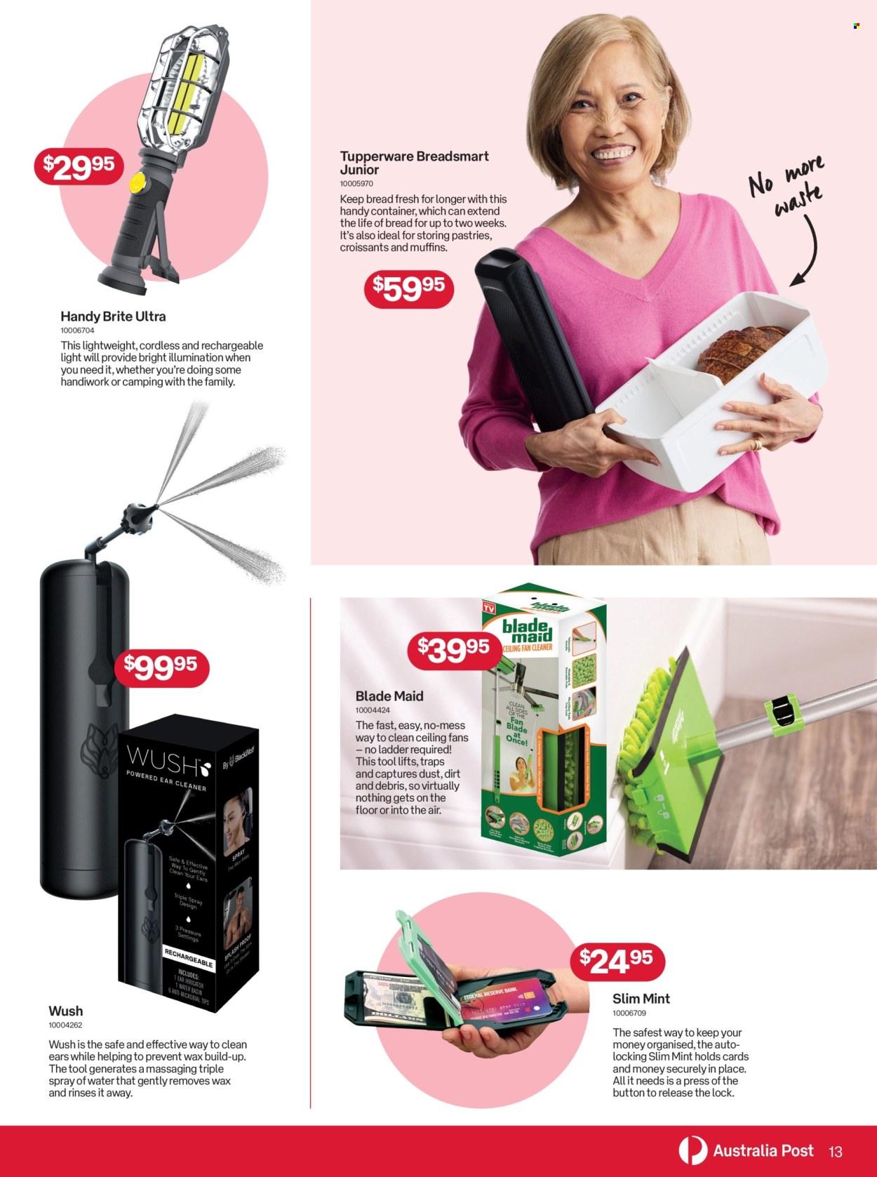 thumbnail - Australia Post Catalogue - 15 Apr 2024 - 12 May 2024 - Sales products - Brite, safe, container. Page 13.
