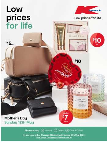 thumbnail - Kmart catalogue - Low Prices for Life - Mother's Day