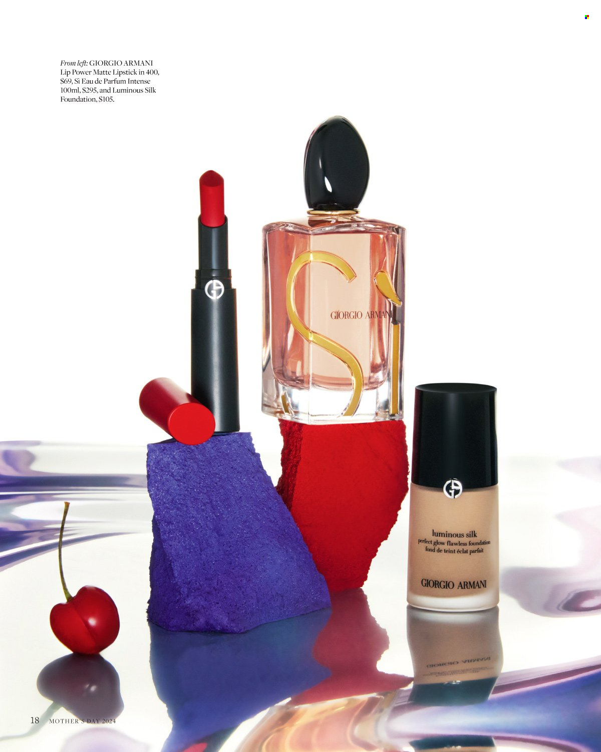 thumbnail - David Jones Catalogue - Sales products - Giorgio Armani, Silk, eau de parfum, Eclat. Page 18.