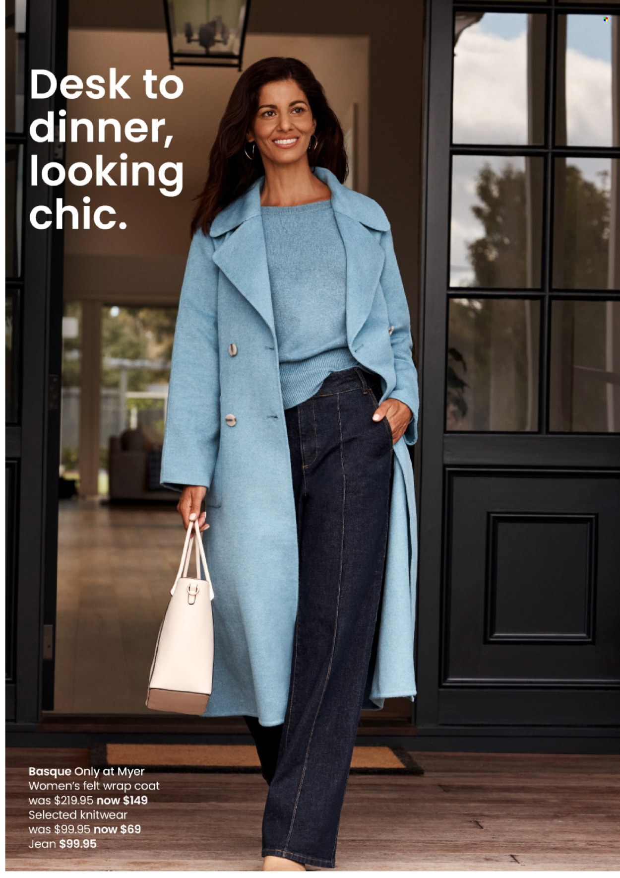 thumbnail - Myer Catalogue - Sales products - coat, knitwear. Page 23.
