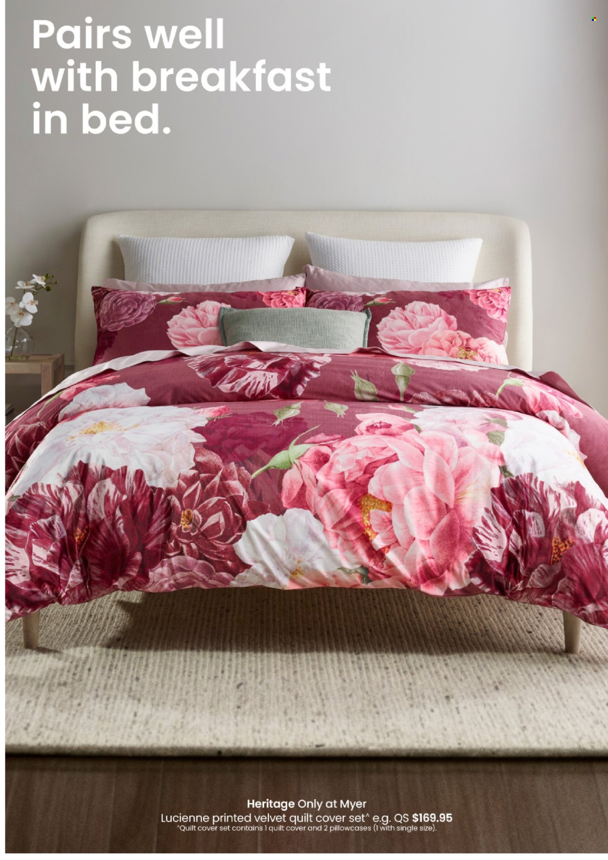 thumbnail - Myer Catalogue - Sales products - pillowcase, quilt cover set. Page 42.