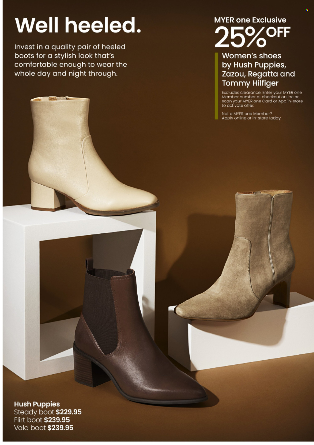 thumbnail - Myer Catalogue - Sales products - boots, shoes, Tommy Hilfiger. Page 9.