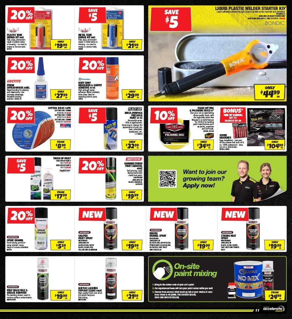 thumbnail - Autobarn Catalogue - 22 Apr 2024 - 9 May 2024 - Sales products - spray paint, cleaner. Page 11.