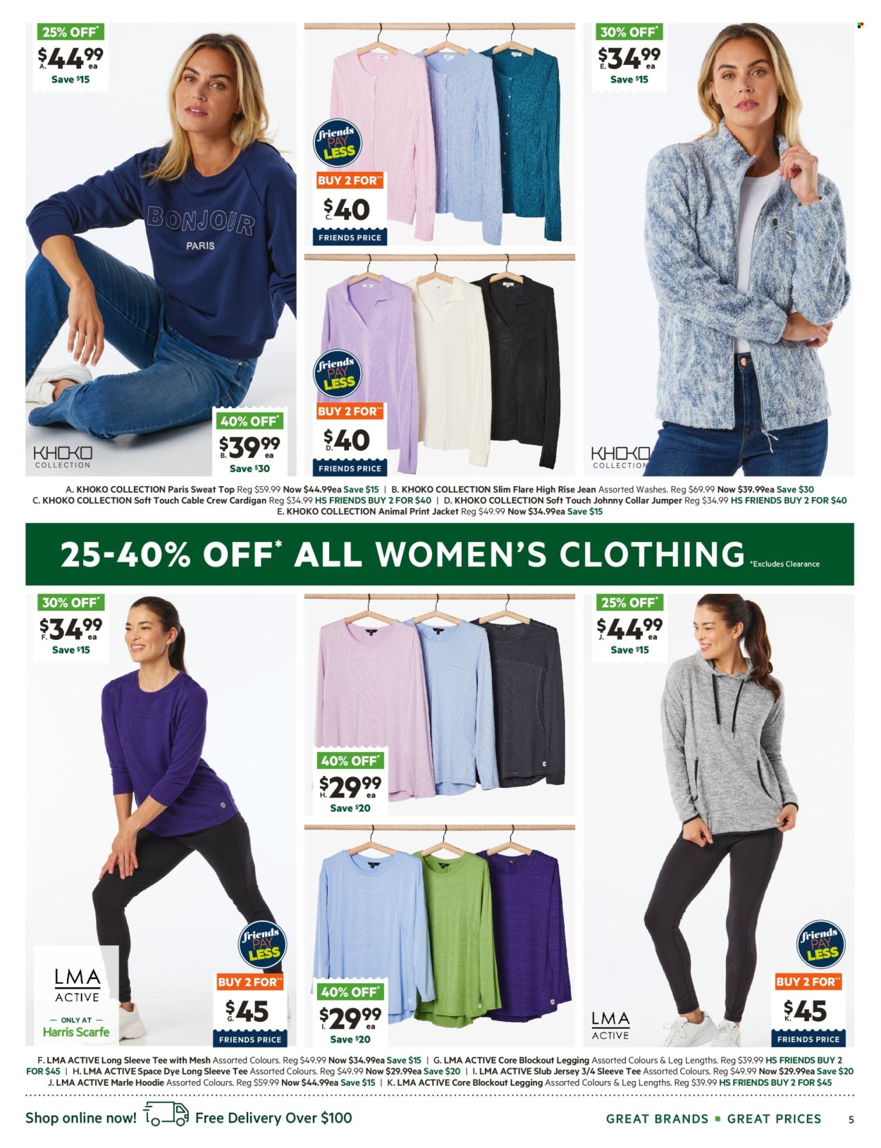 thumbnail - Harris Scarfe Catalogue - Sales products - Khoko, jacket, long-sleeve tee, t-shirt, cardigan, sweater, sweatshirt, hoodie, jersey. Page 5.