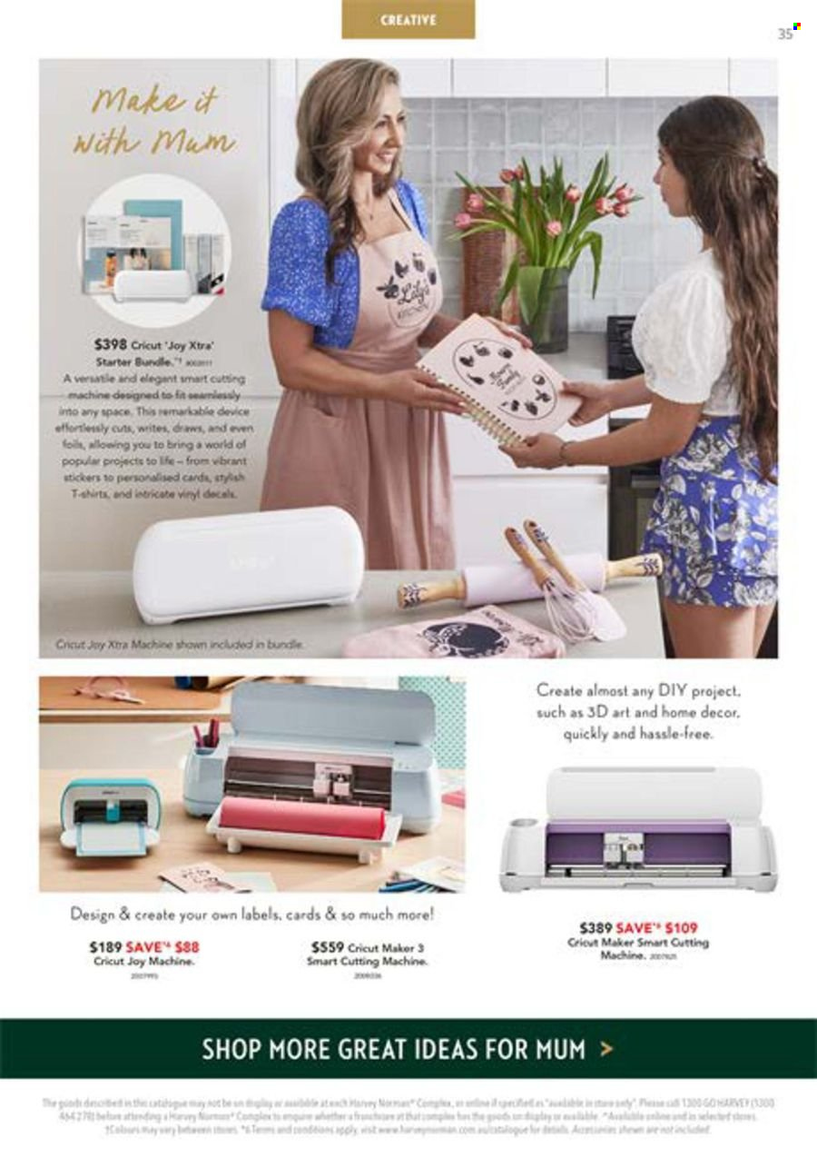 thumbnail - Harvey Norman Catalogue - 26 Apr 2024 - 12 May 2024 - Sales products - label, sticker, vinyl, starter. Page 35.