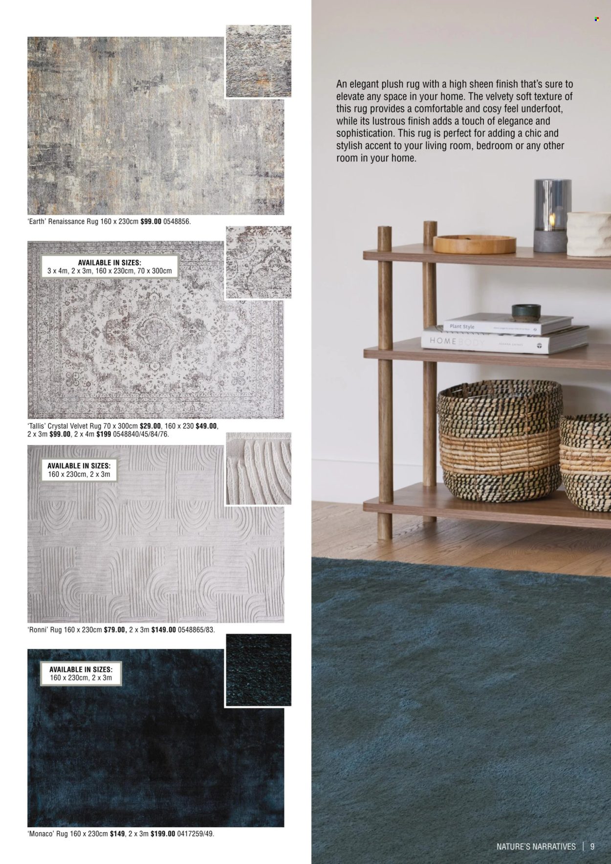 thumbnail - Bunnings Warehouse Catalogue - 29 Apr 2024 - 30 Jun 2024 - Sales products - rug, plush rug. Page 9.