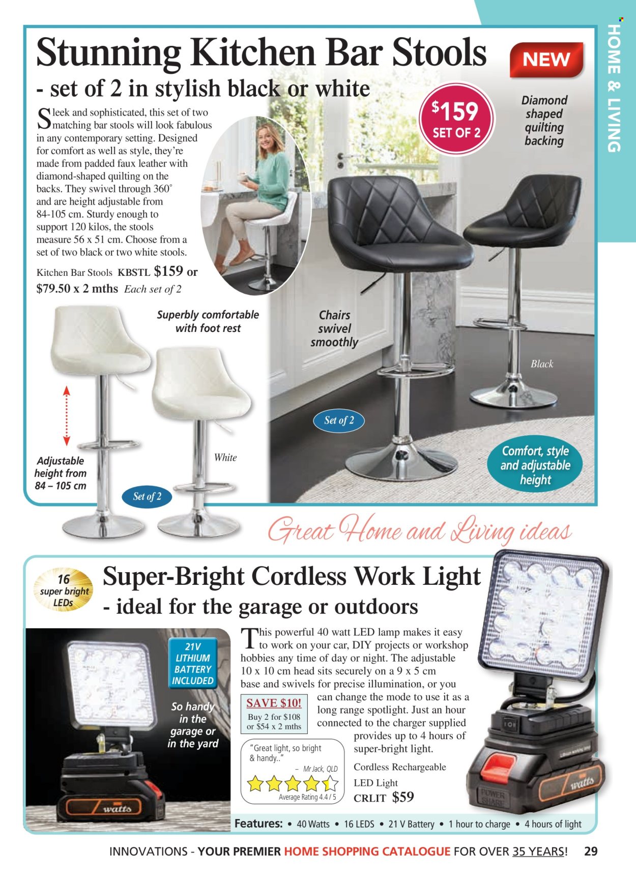 thumbnail - Innovations Catalogue - Sales products - spotlight, lamp, LED light, work light. Page 29.