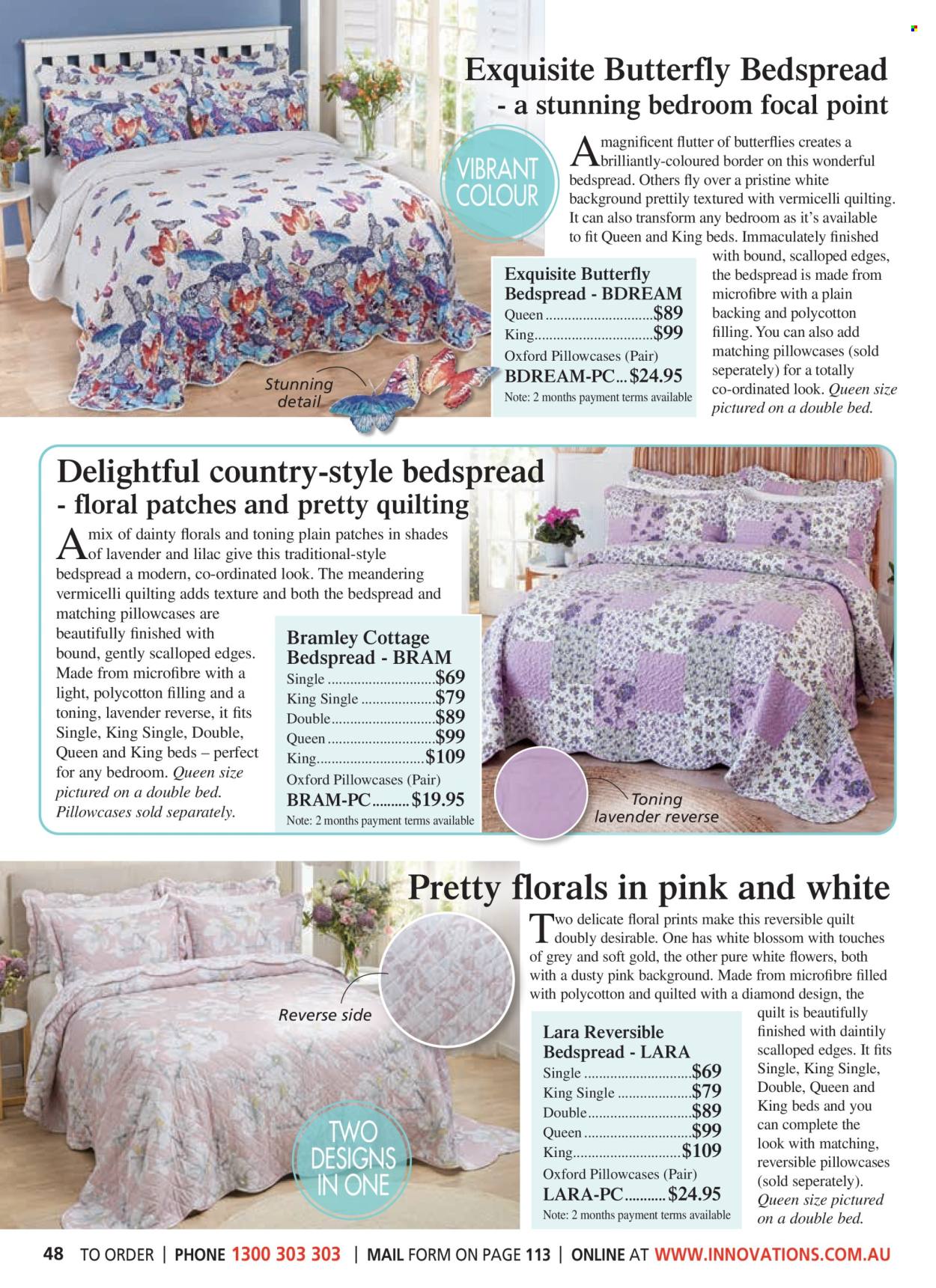 thumbnail - Innovations Catalogue - Sales products - bedspread, pillowcase, quilt. Page 48.