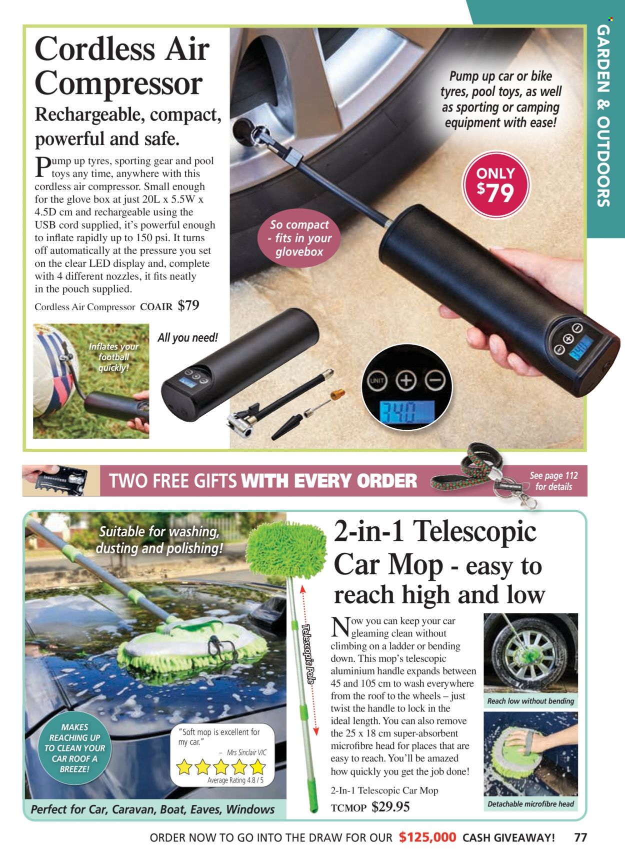 thumbnail - Innovations Catalogue - Sales products - compressor, mop. Page 77.