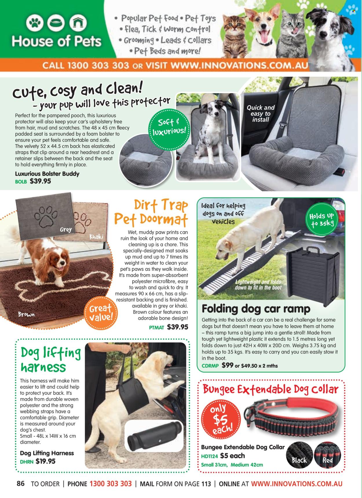 thumbnail - Innovations Catalogue - Sales products - boots, Paws, dog collar. Page 86.