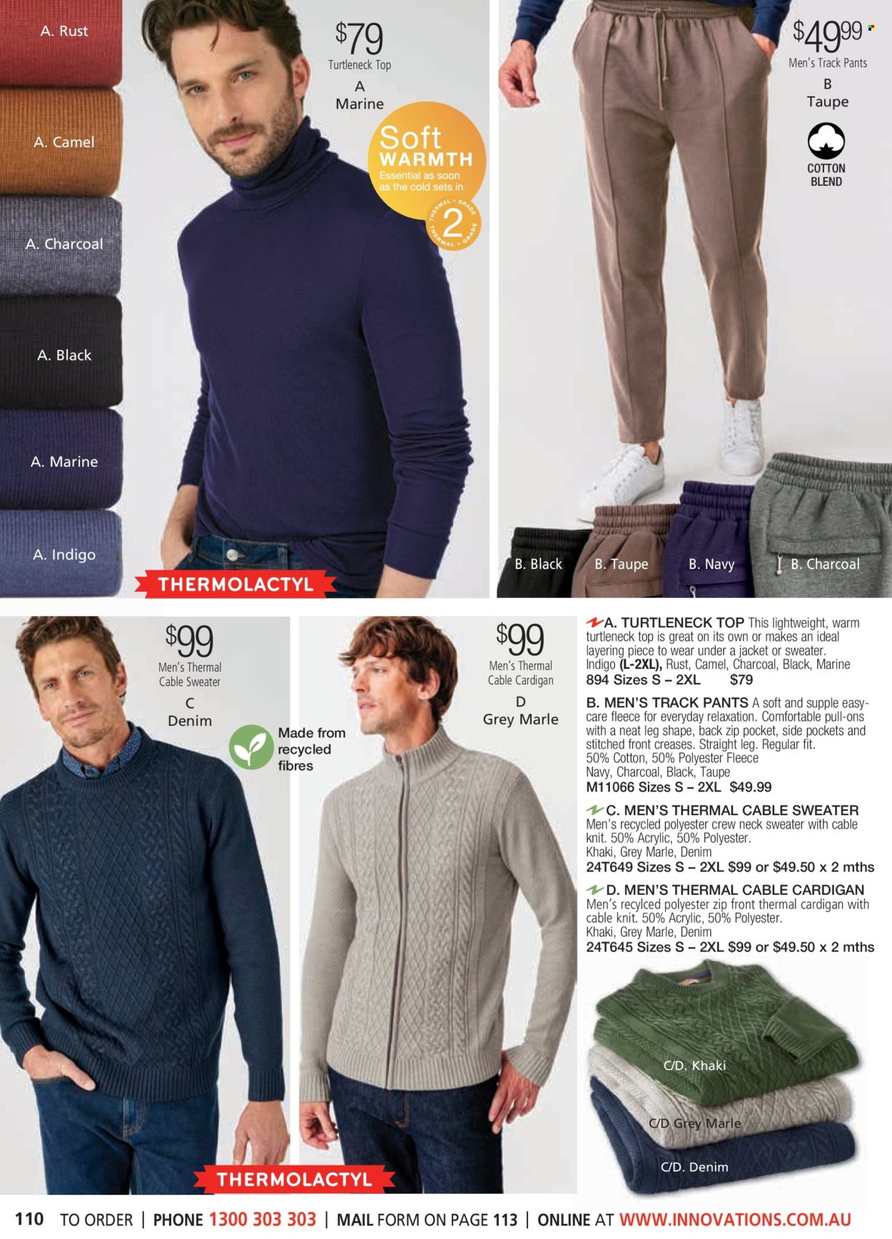 thumbnail - Innovations Catalogue - Sales products - jacket, Denim, pants, track pants, cardigan, sweater. Page 110.