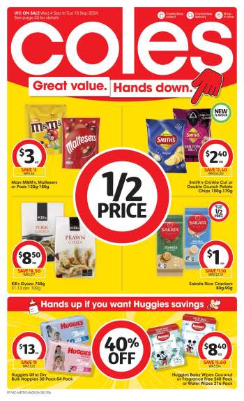 Coles Catalogue - 4 Sep 2024 - 10 Sep 2024.