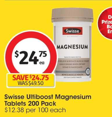 Swisse Ultiboost Magnesium Tablets 200 Pack