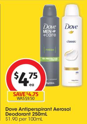 Dove Antiperspirant Aerosol Deodorant 250mL