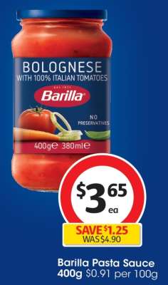 Barilla Pasta Sauce 400g