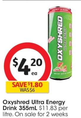 Oxyshred Ultra Energy Drink 355mL