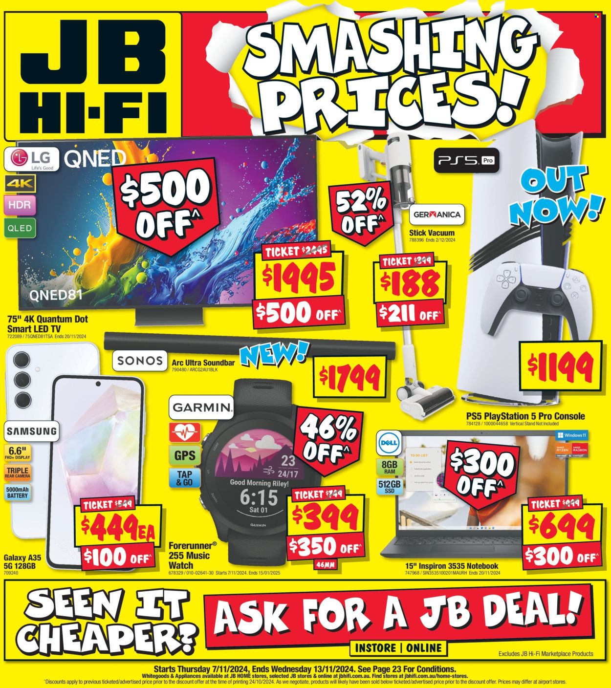 JB Hi-Fi catalogue - 7 Nov 2024 - 13 Nov 2024. Page 1