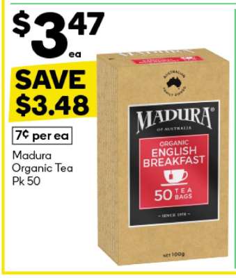 Madura Organic Tea Pk 50