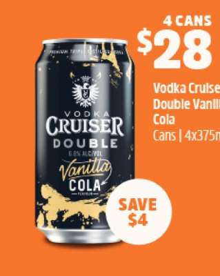 Vodka Cruiser Double Vanilla Cola