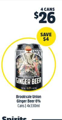 Brookvale Union Ginger Beer 6%