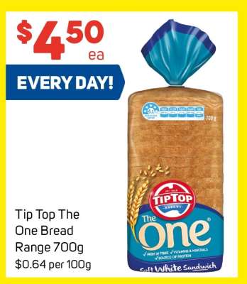 Tip Top The One Bread Range 700g