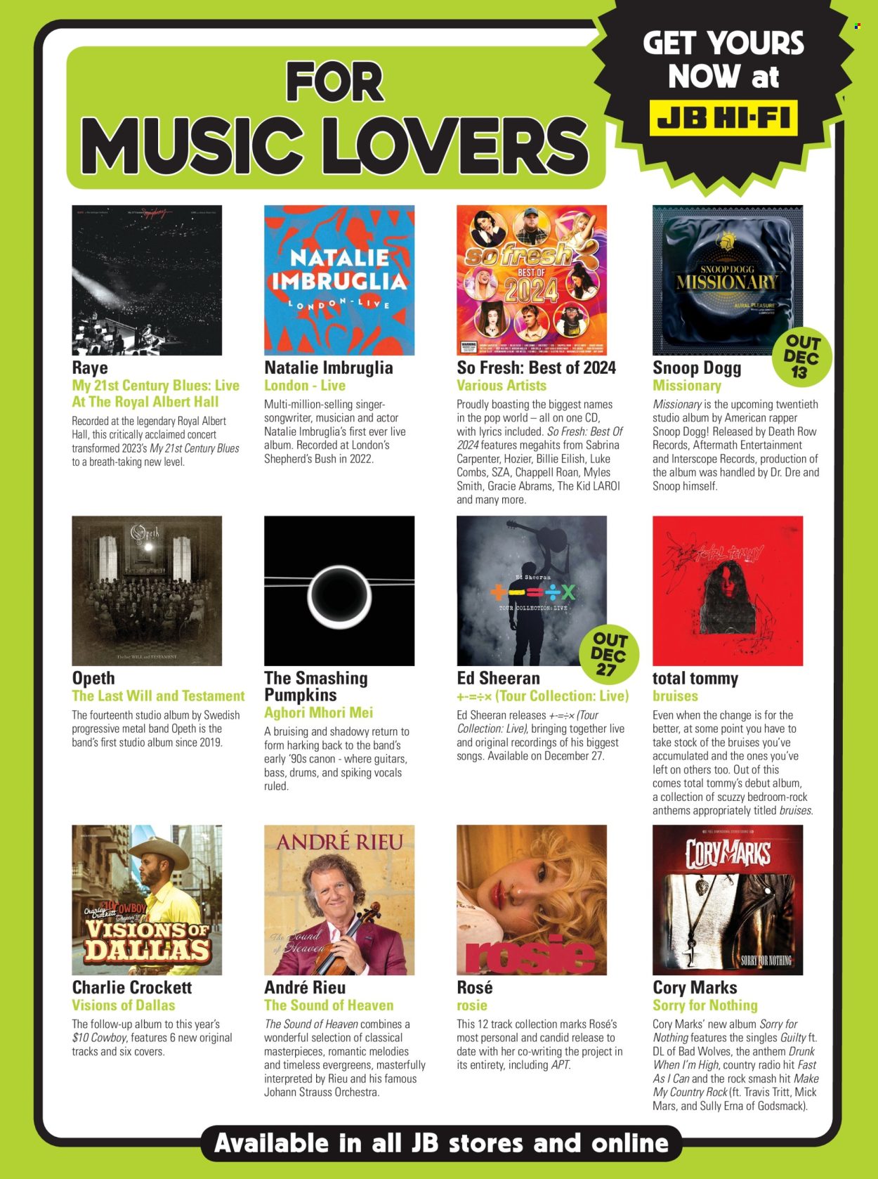 JB Hi-Fi catalogue - 1 Dec 2024 - 31 Dec 2024. Page 1