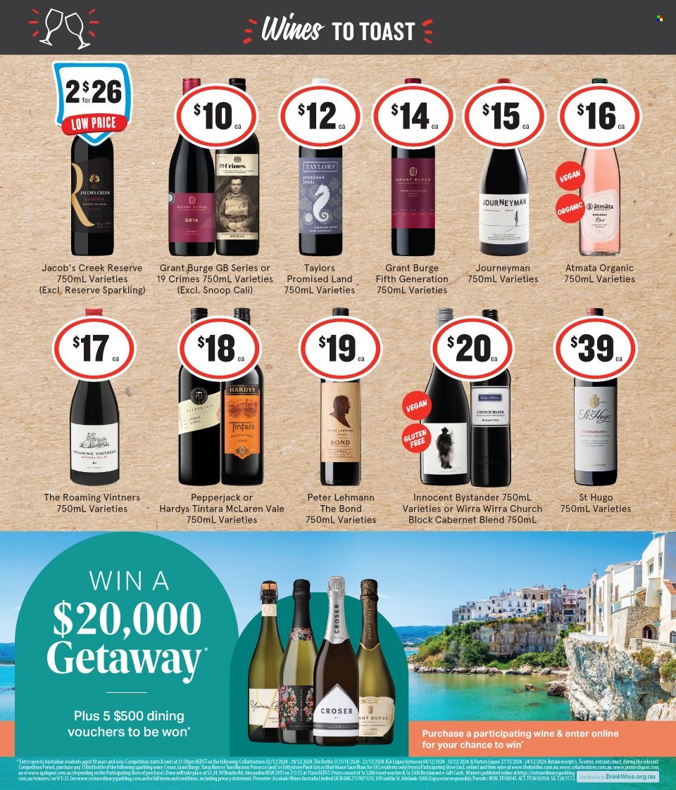 IGA LIQUOR catalogue - 4 Dec 2024 - 17 Dec 2024. Page 1