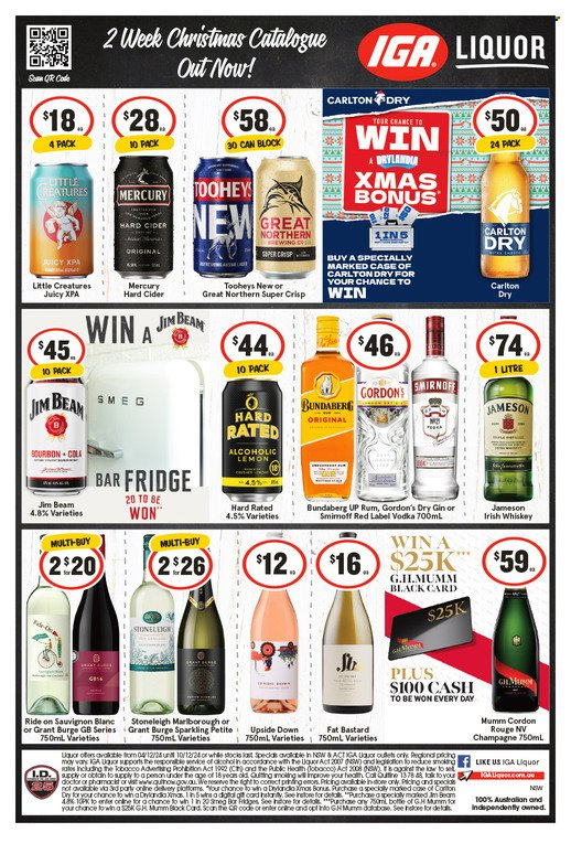 IGA LIQUOR catalogue - 4 Dec 2024 - 10 Dec 2024. Page 1