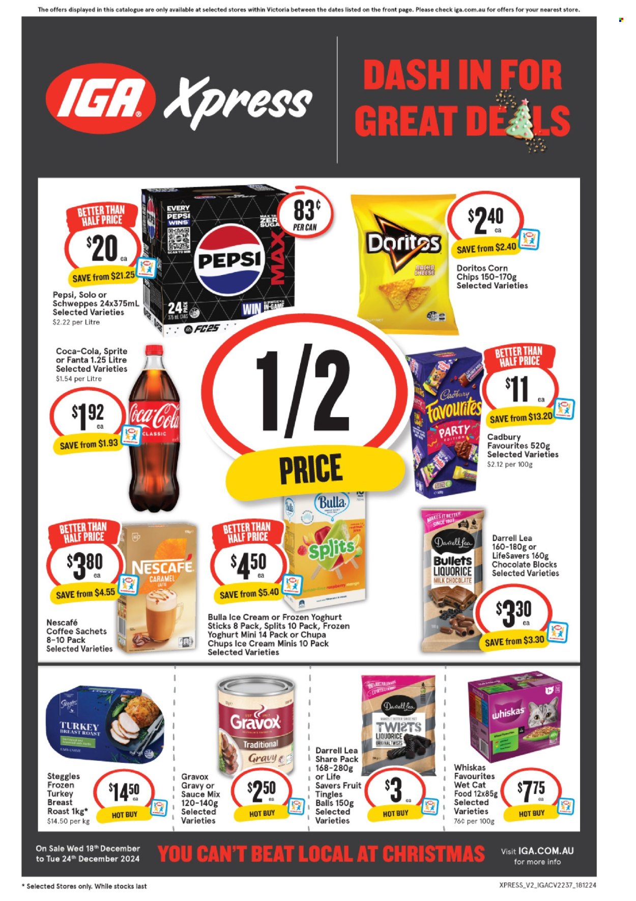 IGA Xpress catalogue - 18 Dec 2024 - 24 Dec 2024. Page 1