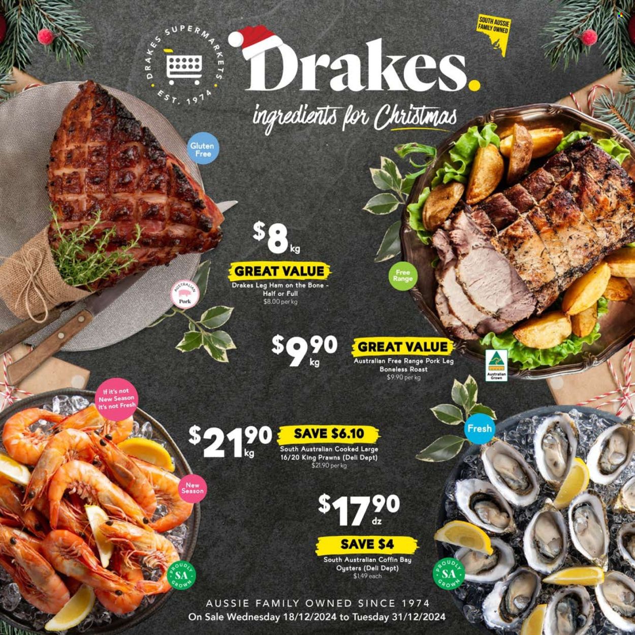 Drakes catalogue - 18 Dec 2024 - 31 Dec 2024. Page 1