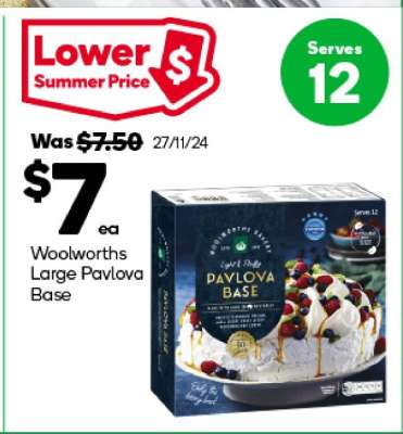 Woolworths Large Pavlova Base