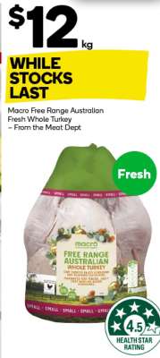 Macro Free Range Australian Fresh Whole Turkey