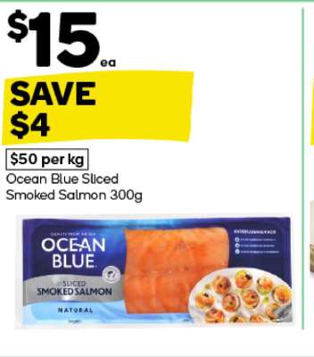 Ocean Blue Sliced Smoked Salmon 300g