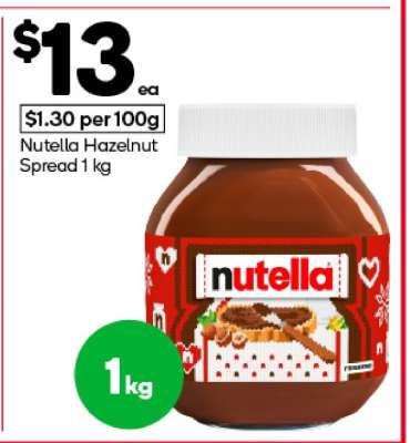 Nutella Hazelnut Spread 1 kg