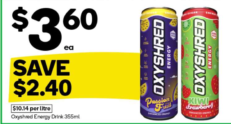 Oxyshred Energy Drink 355ml