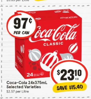 Coca-Cola 24x375mL Selected Varieties