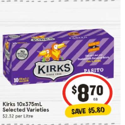 Kirks 10x375mL Selected Varieties