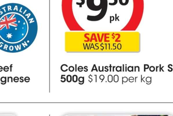 Coles Australian Lamb Loin Chops