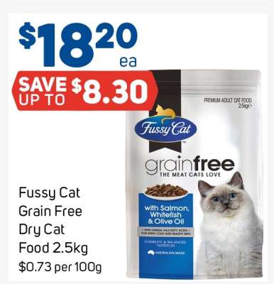 Fussy Cat Grain Free Dry Cat Food 2.5kg