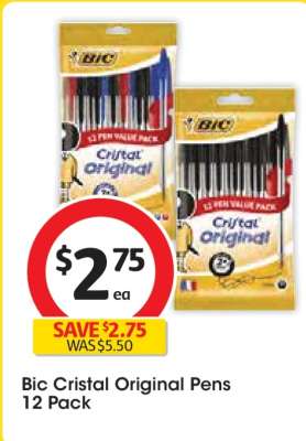 Bic Cristal Original Pens 12 Pack