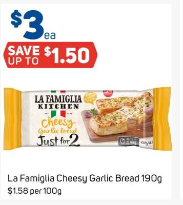 La Famiglia Cheesy Garlic Bread 190g