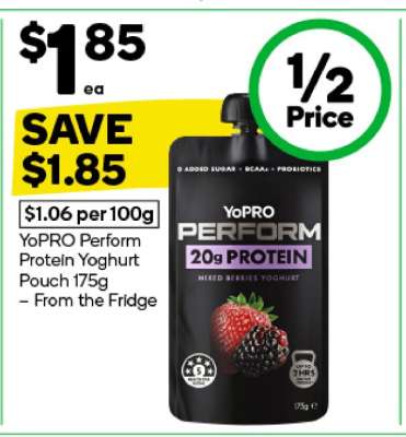 YoPRO Perform Protein Yoghurt Pouch 175g