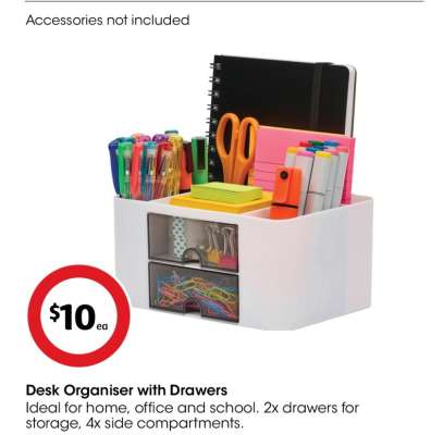 Desk Organiser with Drawers