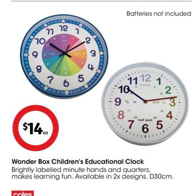 Wonder Box Children’s Educational Clock