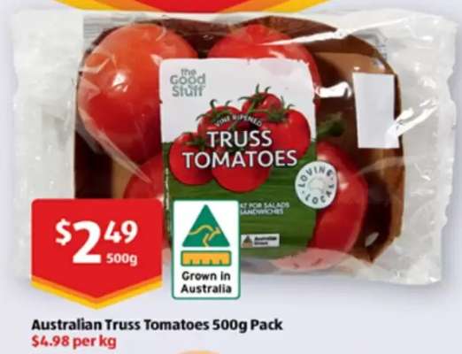 Australian Truss Tomatoes 500g Pack