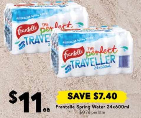 Frantelle Spring Water 24x600mL